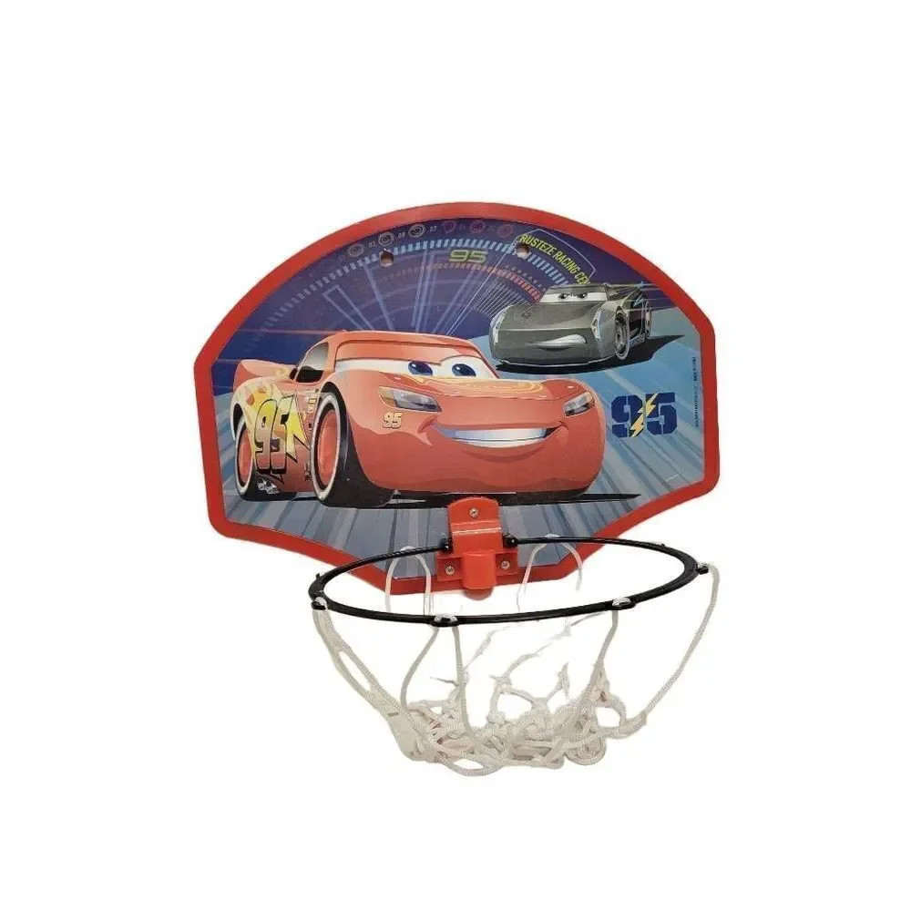 Cars Big Basket Set Licensed Products Basketball Hoop Slam Dunk with Portable Pl